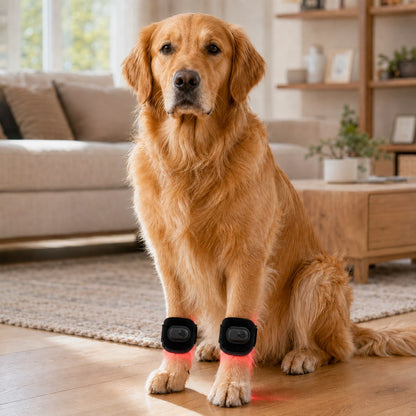 Rechargeable dog red light leg wrap size and specifications