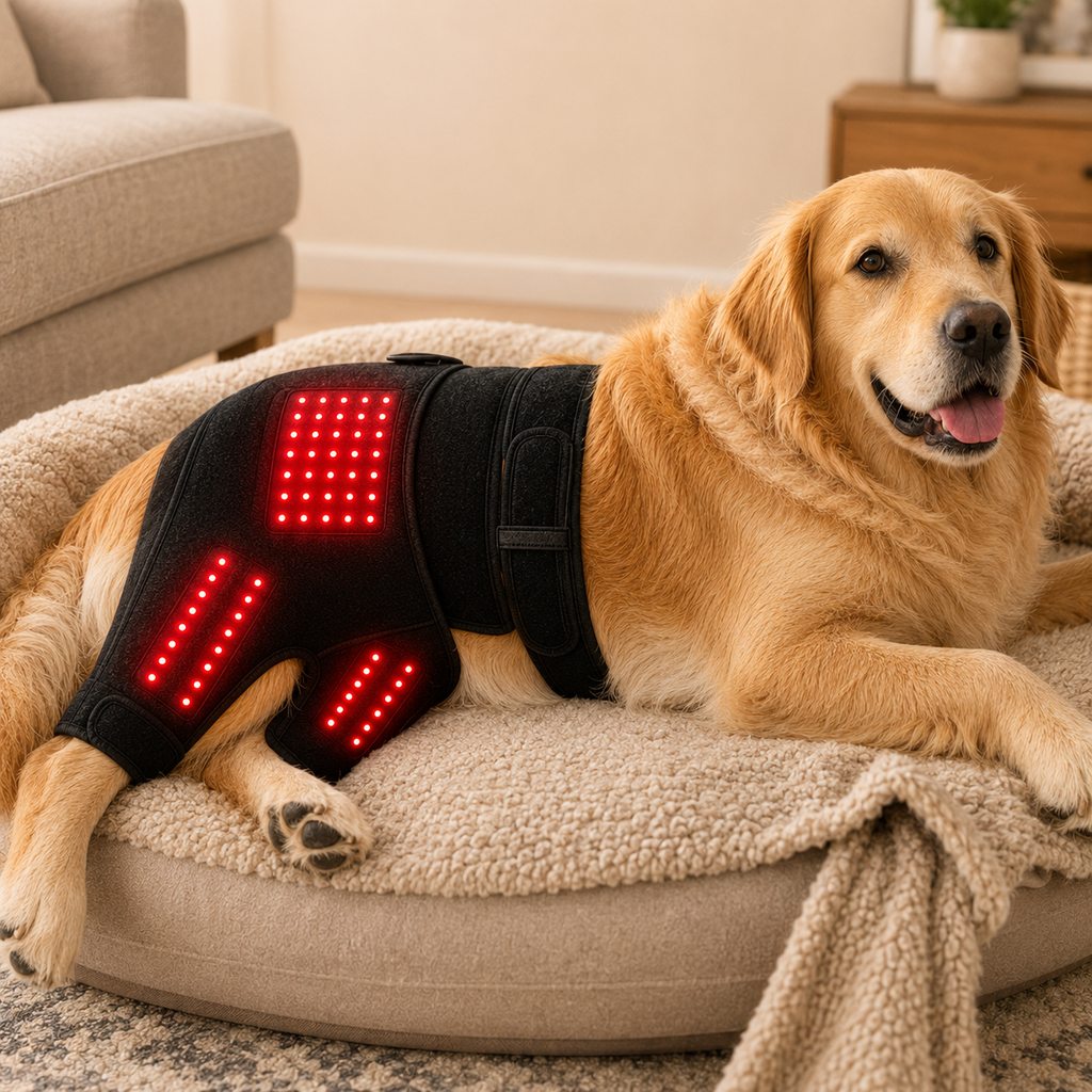 Paws in Awe Wearable Dog Red Light Therapy Wrap for At-Home Hip & Leg Care - Hands-Free 660nm + 850nm image 1