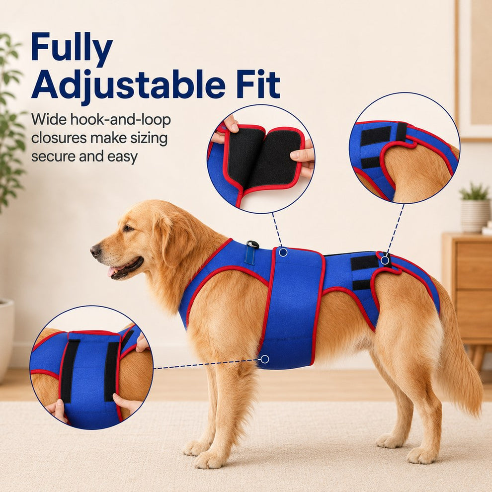 Paws in Awe Dog Spine Support Vest for Senior & Recovery Dogs - Adjustable Back Support for Walking & Daily Mobility image 7