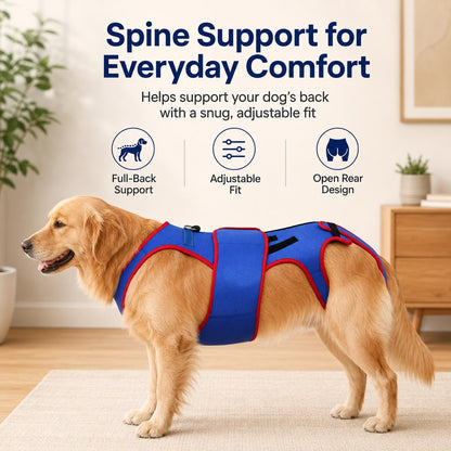 Paws in Awe Dog Spine Support Vest for Senior & Recovery Dogs - Adjustable Back Support for Walking & Daily Mobility image 4