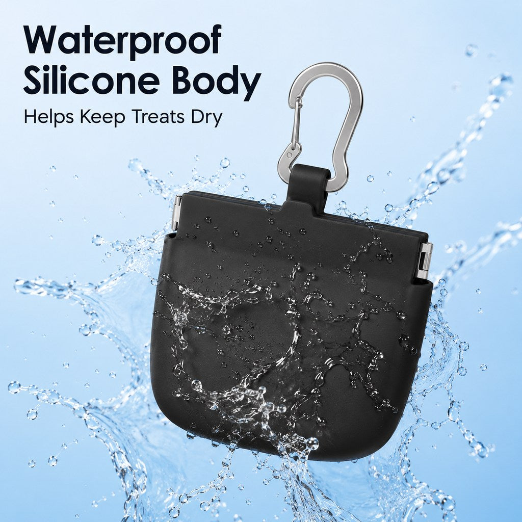 Paws in Awe Hands-Free Silicone Dog Treat Pouch for Walks & Training - Easy-Clean Reward Bag That Keeps Pockets Mess-Free image 5