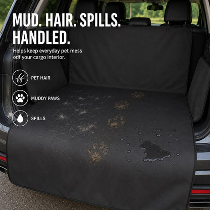 Dog trunk liner handles mud hair and spills