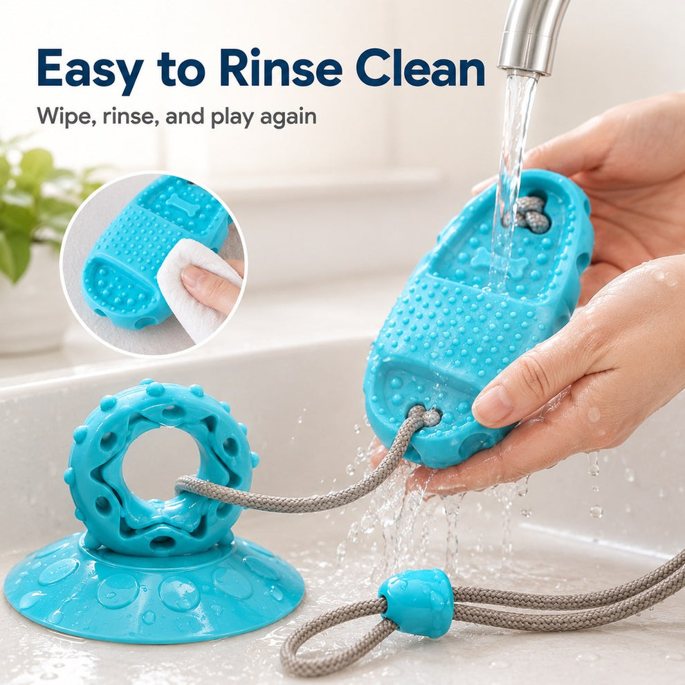 Paws in Awe Suction Cup Dog Chew & Tug Toy for Indoor Play - Helps Redirect Shoe Chewing & Burn Boredom image 8