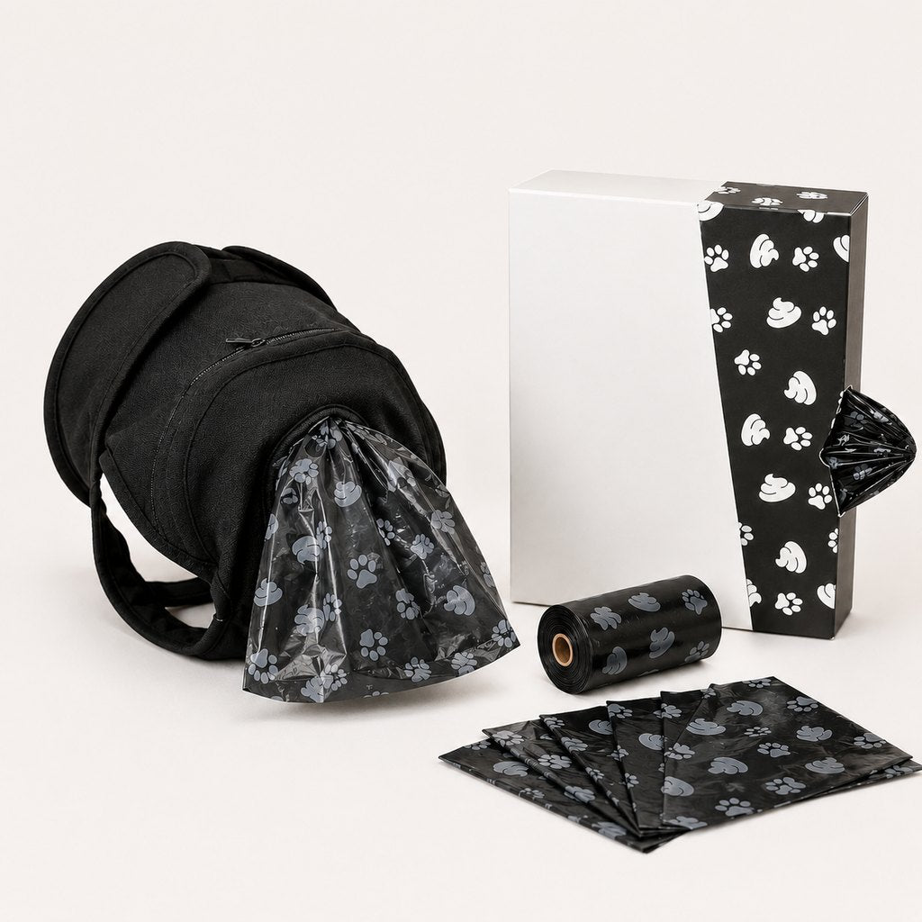 Dog waste catcher pants with 50 bags for daily walks