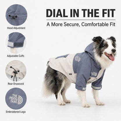 Paws in Awe Lightweight Water-Resistant Dog Windbreaker – Rain & Wind Coverage for Chilly Walks image 7