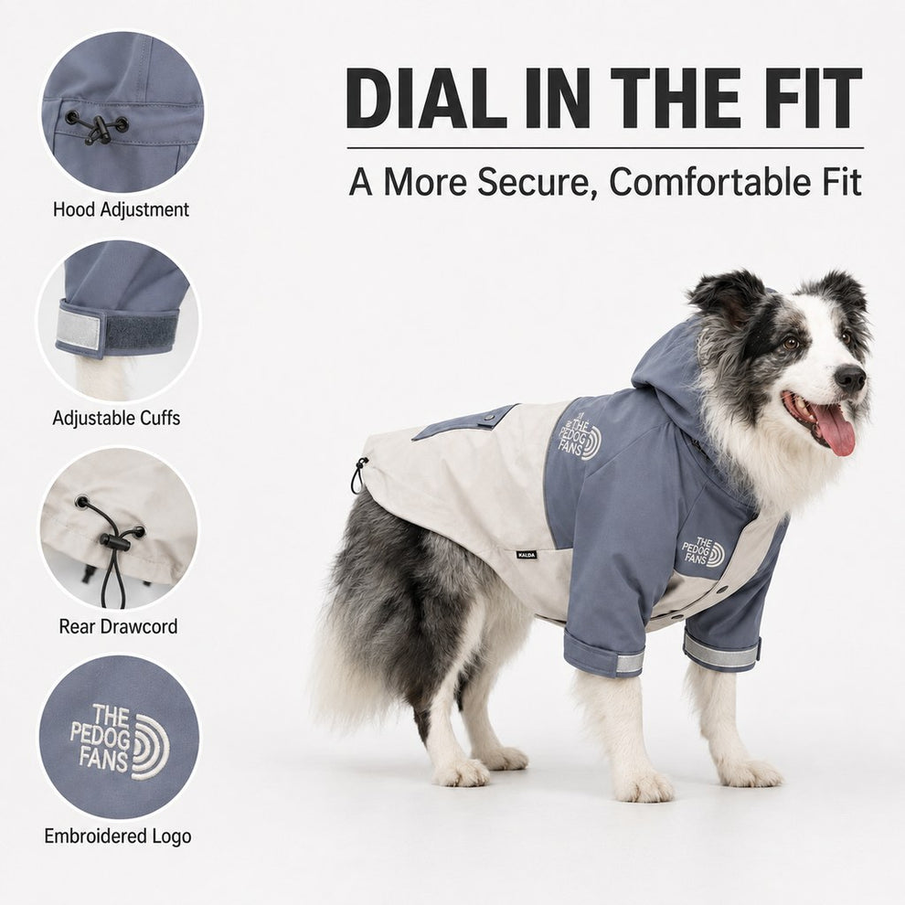 Paws in Awe Lightweight Water-Resistant Dog Windbreaker – Rain & Wind Coverage for Chilly Walks image 7