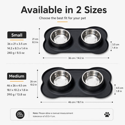 Paws in Awe Spill-Proof Dual Pet Bowl for Cats & Dogs - Mess-Free Food & Water Station for Cleaner Floors image 10