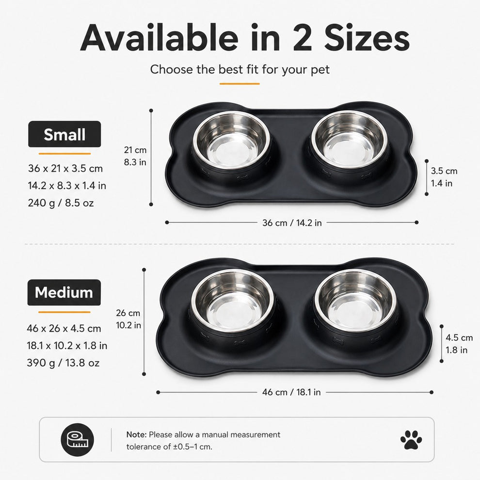 Paws in Awe Spill-Proof Dual Pet Bowl for Cats & Dogs - Mess-Free Food & Water Station for Cleaner Floors image 10