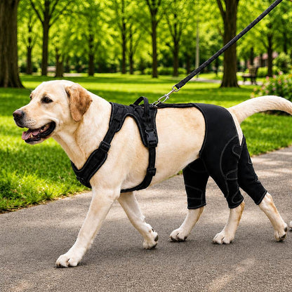 Paws in Awe Dual Rear Leg Dog Support Brace with Harness - Walking Stability for Weak Hind Legs image 1