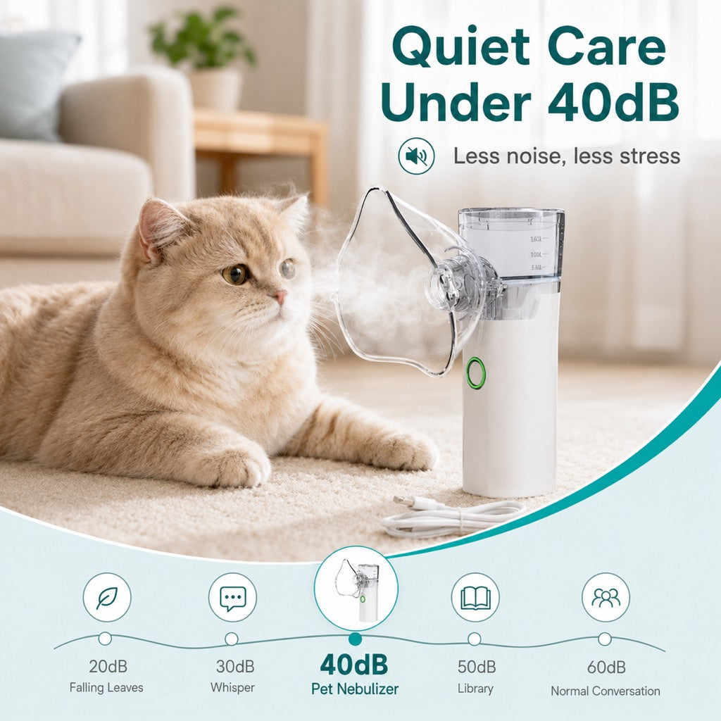 Paws in Awe Portable Pet Nebulizer for Cats & Dogs - At-Home Breathing Support for Coughing, Congestion & Sensitive Pets image 4