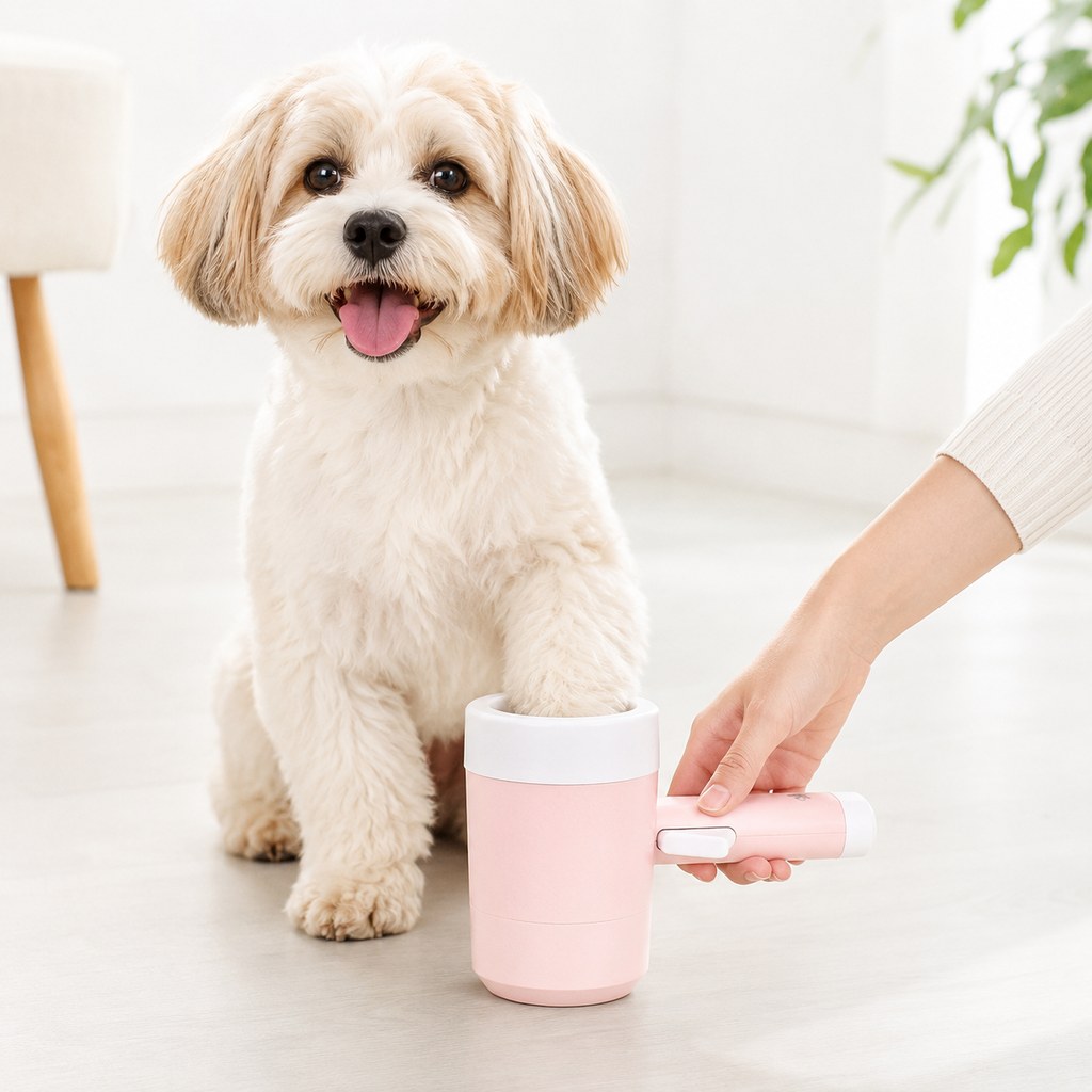 Paws in Awe Electric Dog Paw Cleaner Cup for Muddy Walks - One-Button Paw Washer Helps Keep Floors, Couches & Car Seats Clean image 1