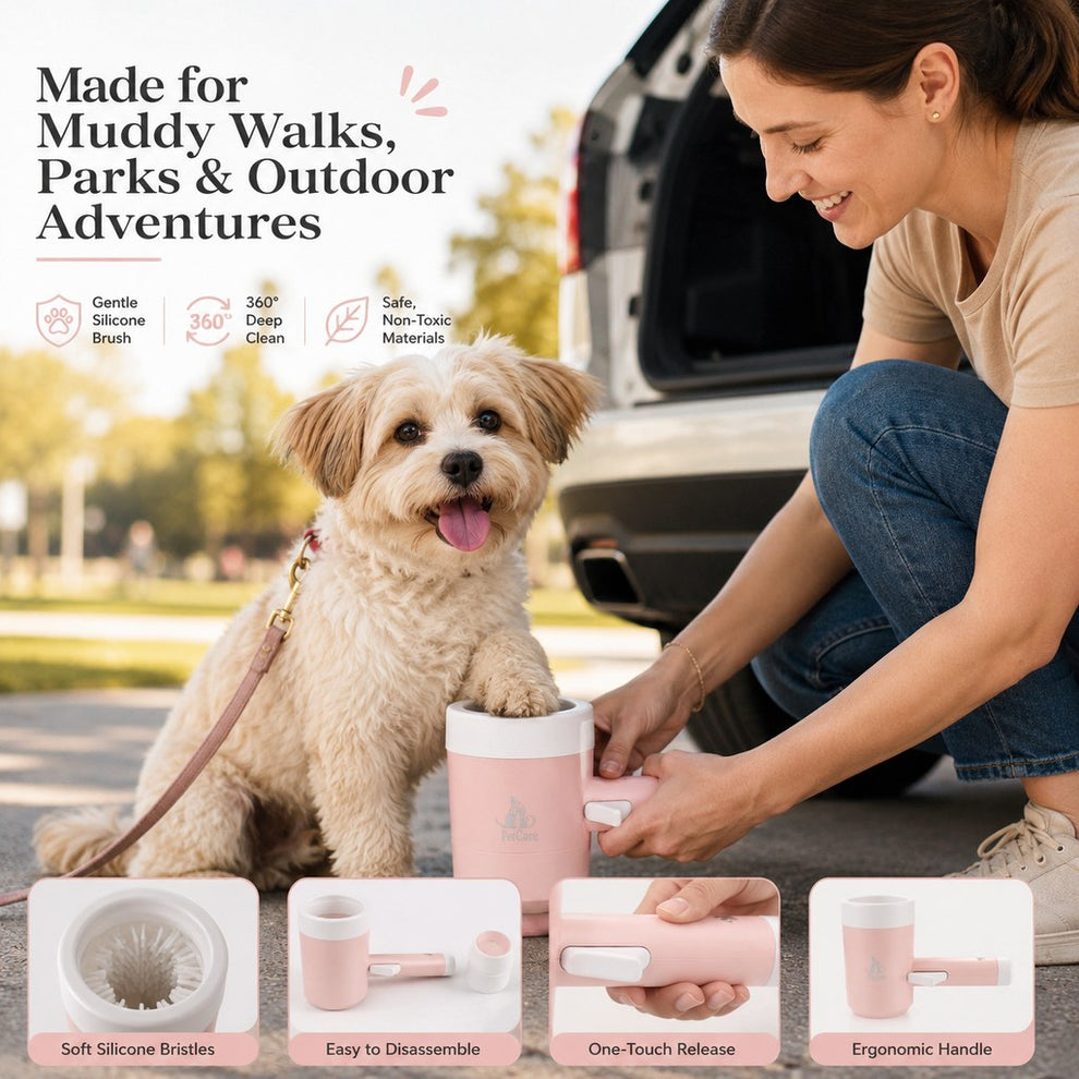 Paws in Awe Electric Dog Paw Cleaner Cup for Muddy Walks - One-Button Paw Washer Helps Keep Floors, Couches & Car Seats Clean image 3