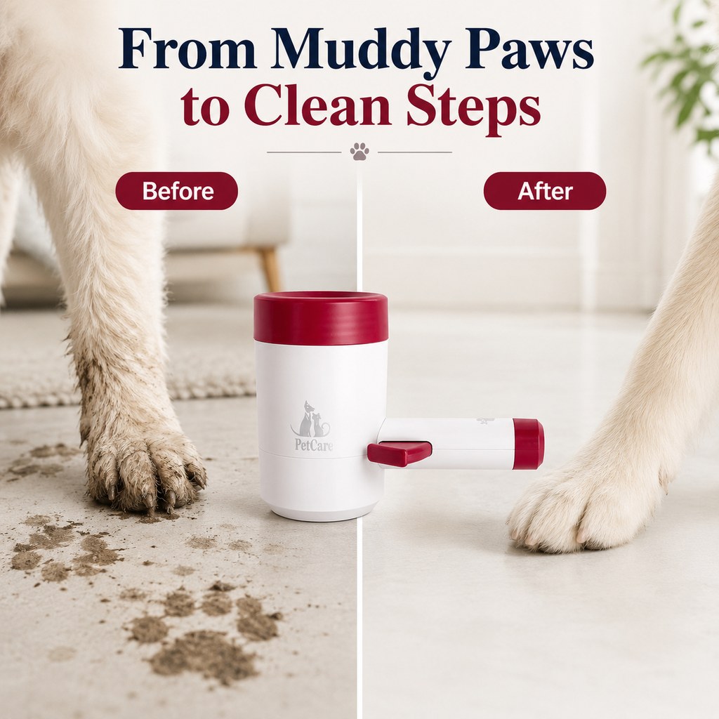 Paws in Awe Electric Dog Paw Cleaner Cup for Muddy Walks - One-Button Paw Washer Helps Keep Floors, Couches & Car Seats Clean image 6