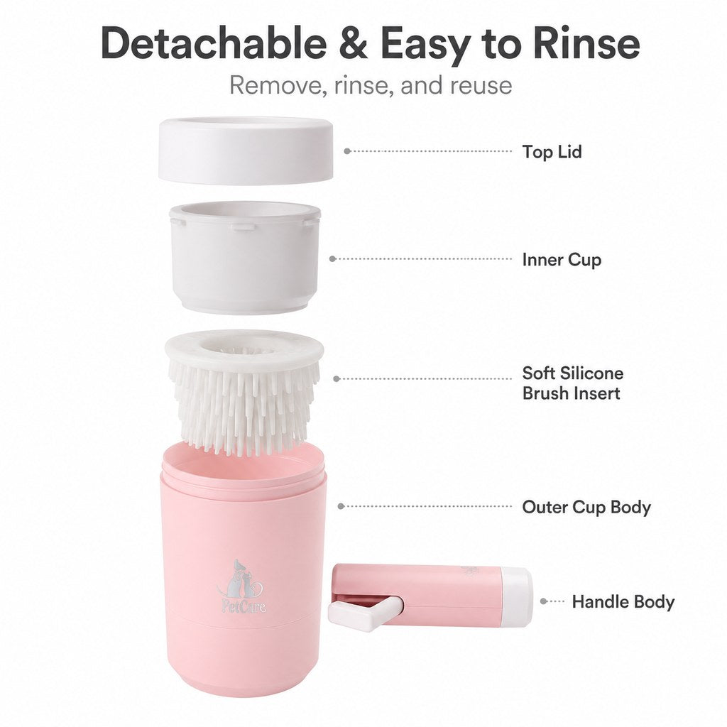 Paws in Awe Electric Dog Paw Cleaner Cup for Muddy Walks - One-Button Paw Washer Helps Keep Floors, Couches & Car Seats Clean image 8