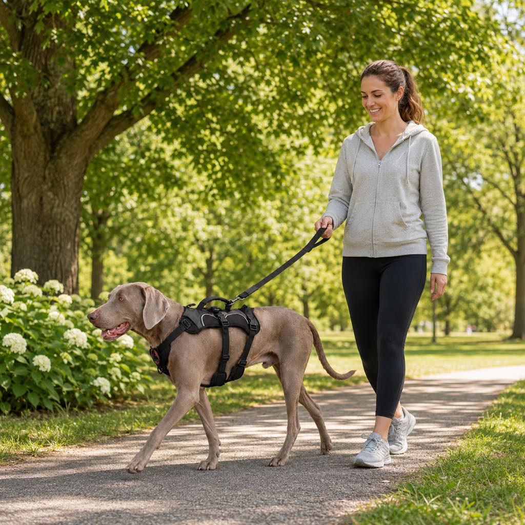 Paws in Awe AirTag-Compatible Escape-Resistant Dog Harness for Outdoor Walks - Secure Control for Dogs That Pull image 2