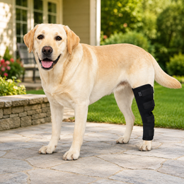 Paws in Awe Dog Leg Recovery Brace for Post-Surgery Care, Adjustable Rear Leg Support to Help Protect Against Licking & Chewing image 1