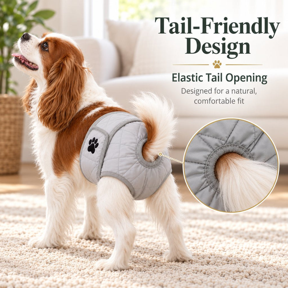 tail friendly washable female dog diaper