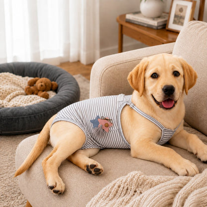 Paws in Awe Washable Female Dog Heat Pants for Home & Furniture Protection - Adjustable Sanitary Diaper with Shoulder Straps image 9