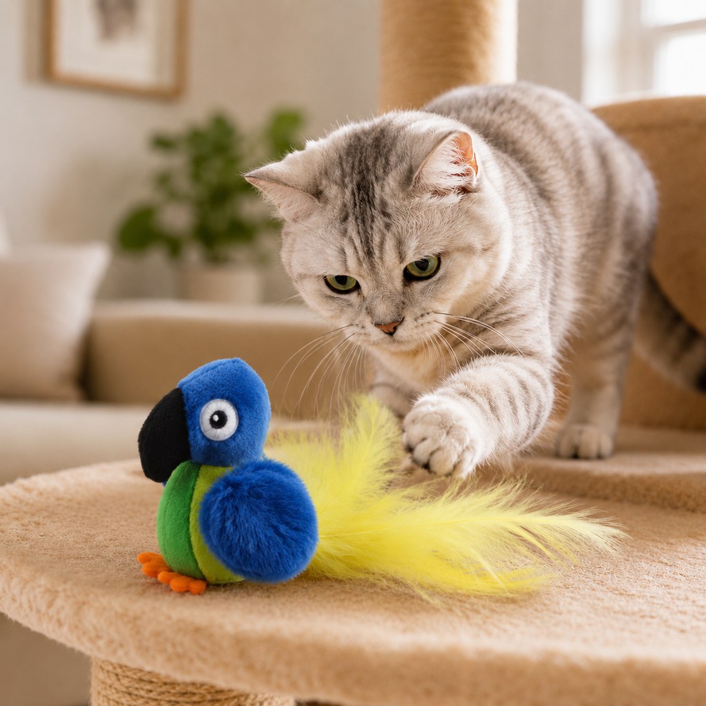 Rechargeable motion activated cat toy - Blue Parrot