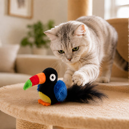 Rechargeable motion activated cat toy - Toucan