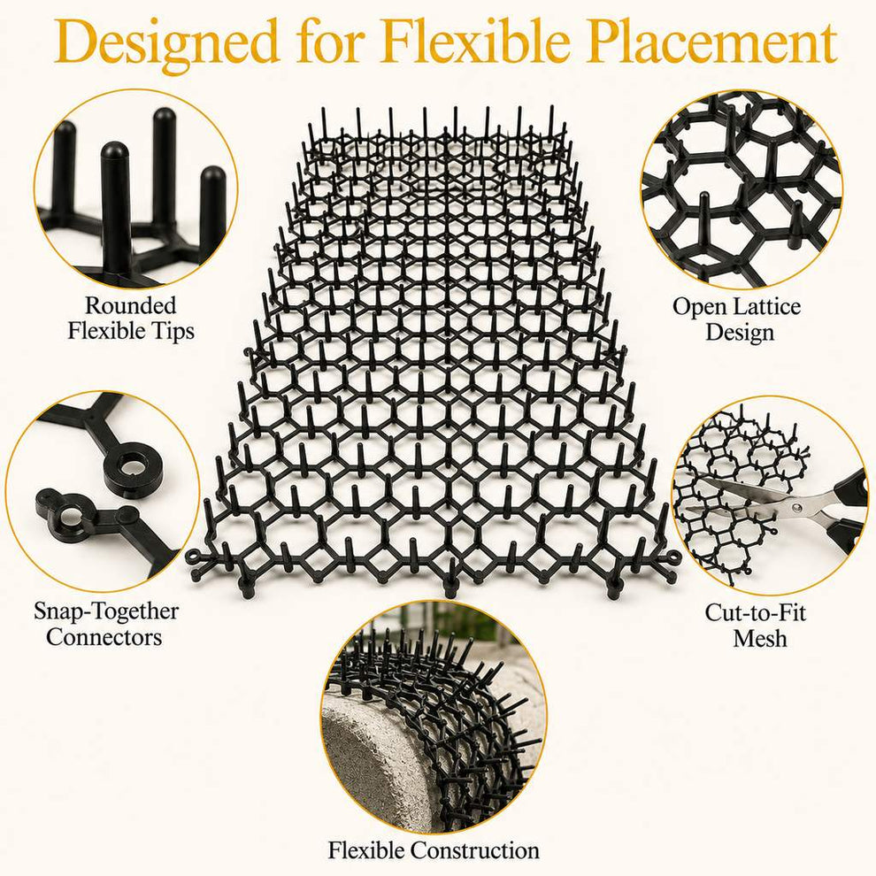 Flexible cat deterrent mat product details and coverage guide