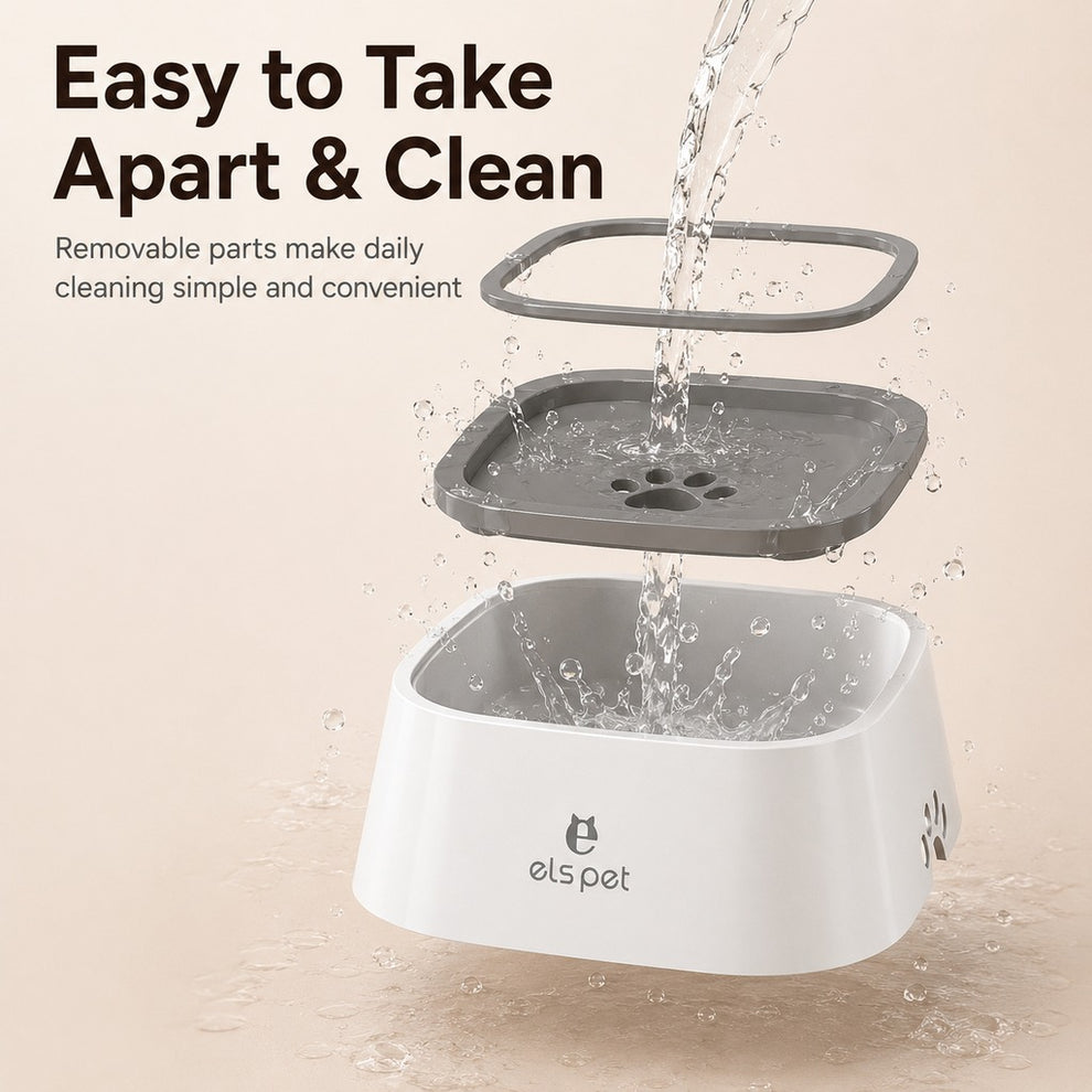 Paws in Awe Floating Pet Water Bowl for Home & Car - Less Splash, Cleaner Floors image 7