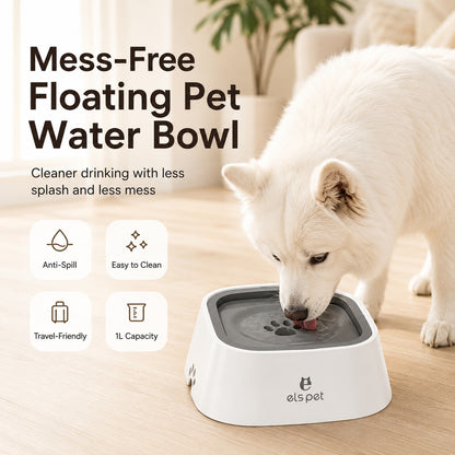 Paws in Awe Floating Pet Water Bowl for Home & Car - Less Splash, Cleaner Floors image 2