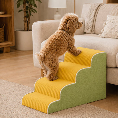 Washable cover foam pet stairs lifestyle image