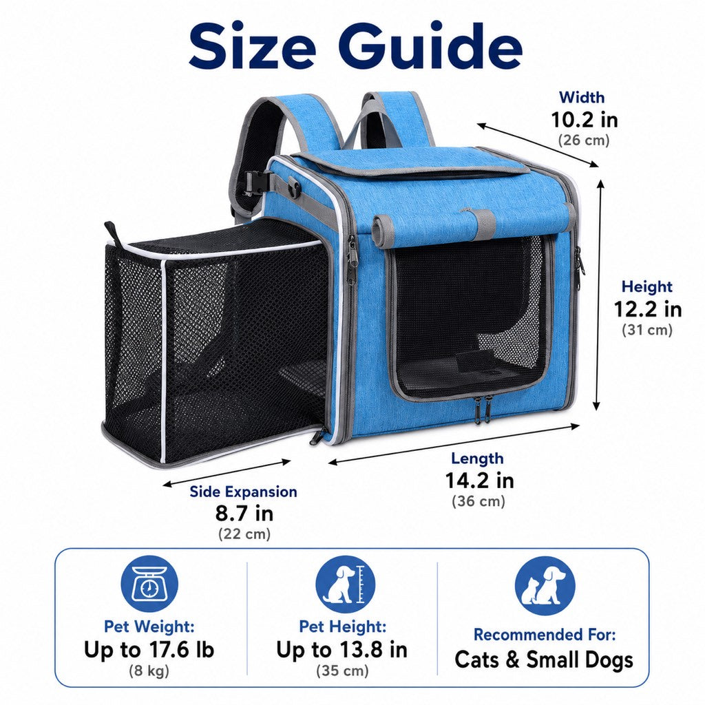 Foldable bike pet carrier backpack for easy storage