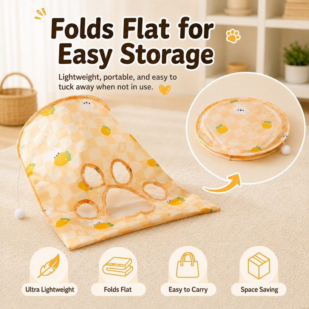Paws in Awe Interactive Cat Crinkle Play Sack for Indoor Cats - Hide, Pounce & Stay Busy While You're Away image 6