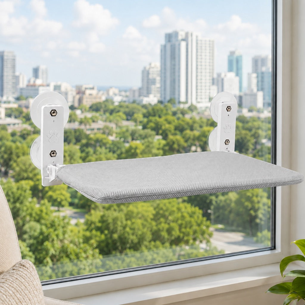 Paws in Awe Foldable Cat Window Hammock for Apartments - No-Drill Suction Perch for Sunny Naps Without Taking Up Floor Space image 10