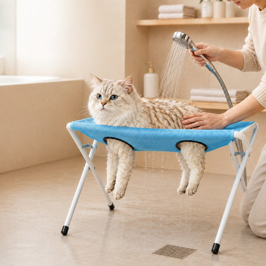Paws in Awe Foldable Pet Bathing & Grooming Stand for Cats and Small Dogs - Easier Baths, Less Wiggling image 1