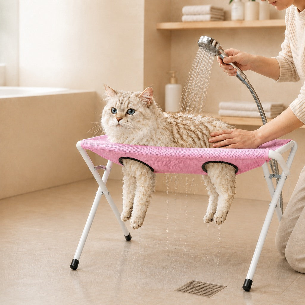 Paws in Awe Foldable Pet Bathing & Grooming Stand for Cats and Small Dogs - Easier Baths, Less Wiggling image 11