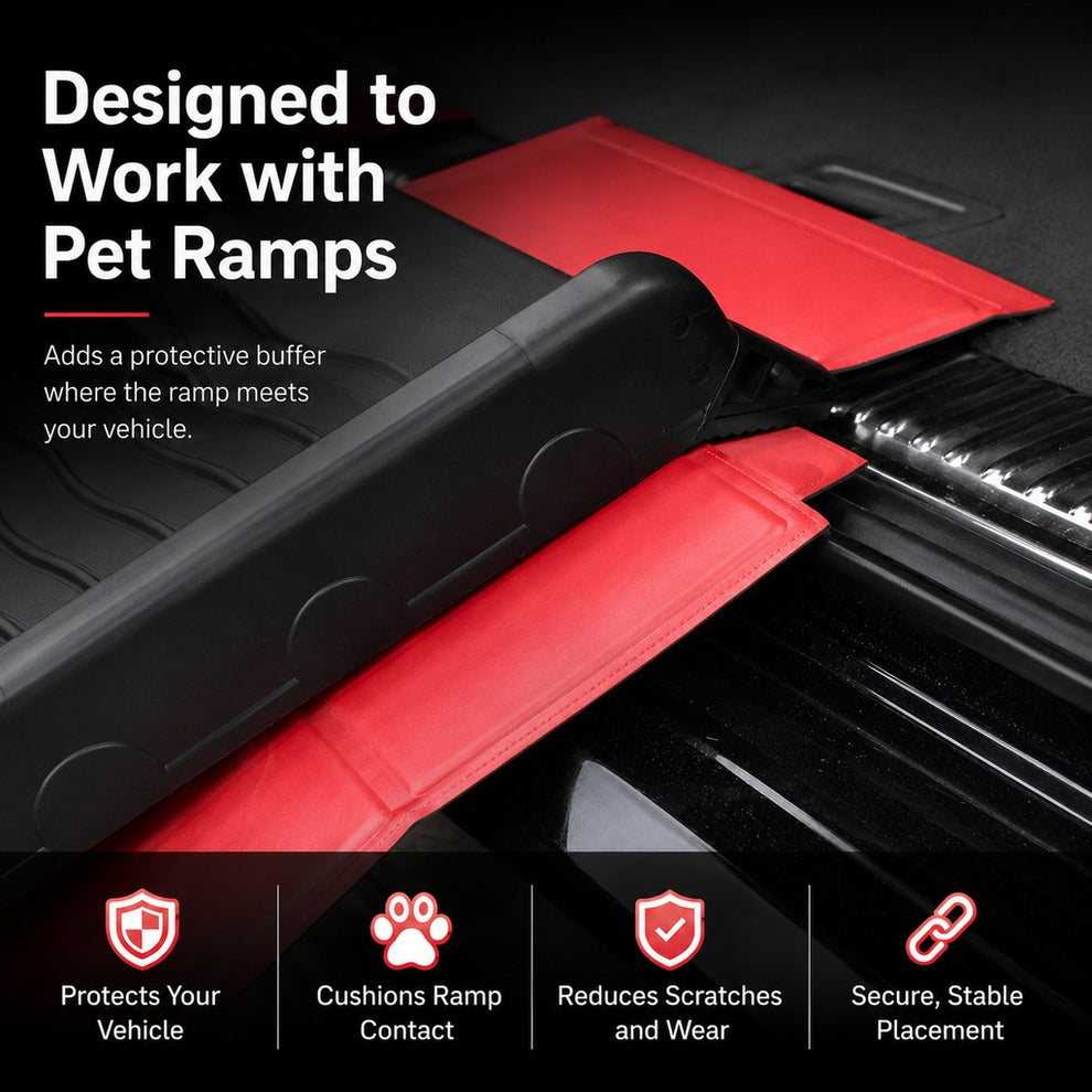 Paws in Awe Foldable Pet Ramp Bumper Protector Mat for SUVs - Protect Your Rear Bumper from Dog Scratches During Car Loading image 7