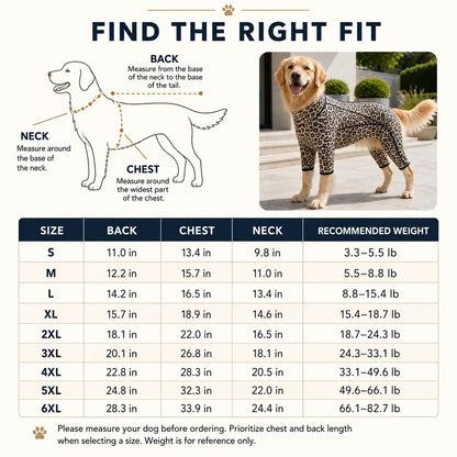 Paws in Awe Four-Leg Full-Body Dog Jumpsuit for Home & Outdoor Wear – Helps Contain Loose Fur & Everyday Dirt image 9