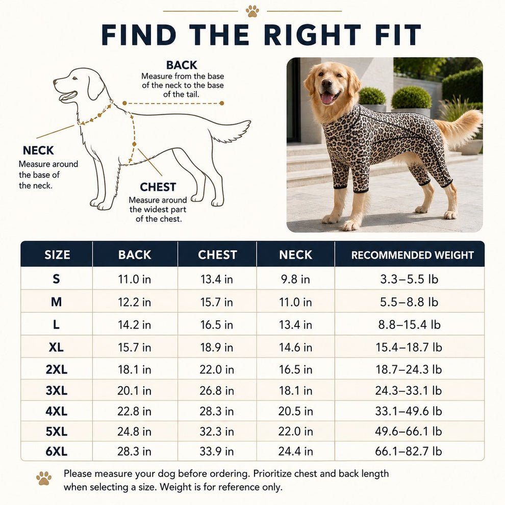 Paws in Awe Four-Leg Full-Body Dog Jumpsuit for Home & Outdoor Wear – Helps Contain Loose Fur & Everyday Dirt image 9