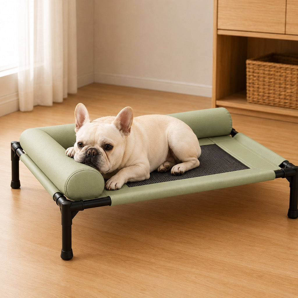 French Bulldog elevated dog cot size guide