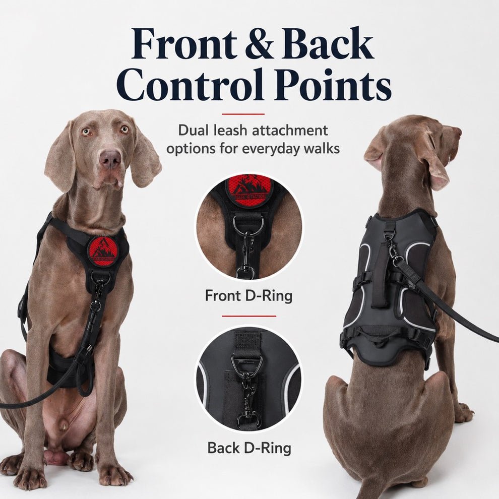 Paws in Awe AirTag-Compatible Escape-Resistant Dog Harness for Outdoor Walks - Secure Control for Dogs That Pull image 6
