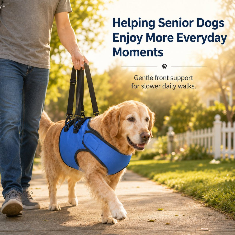 Paws in Awe Front Leg Support Harness for Senior Dogs – Mobility Lift Aid for Walking, Stairs & Car Rides image 3