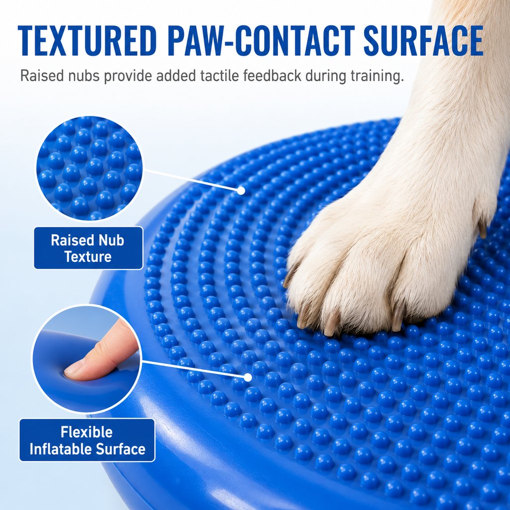 Front paw positioning dog balance training