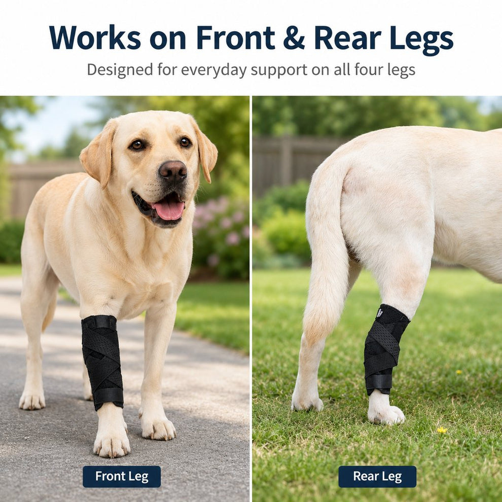 Paws in Awe Dog Leg Recovery Support Brace for Senior Dogs & Post-Surgery Wound Protection - Adjustable Front & Rear Leg Stabilizer image 5