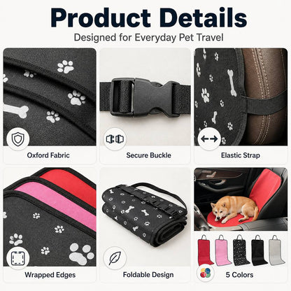 Paws in Awe Front Seat Pet Car Cover for Dogs - Waterproof Seat Protector for Mud, Fur & Scratches | Universal Fit for Cars, SUVs & Trucks image 5
