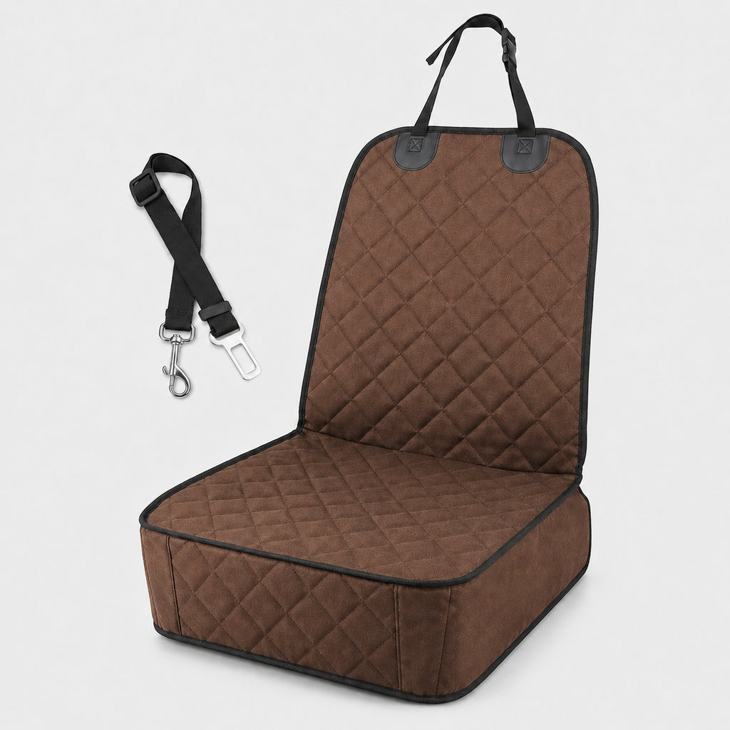 Paws in Awe Front Seat Pet Car Seat Cover with Seat Belt Tether - Passenger Seat Protector image 13