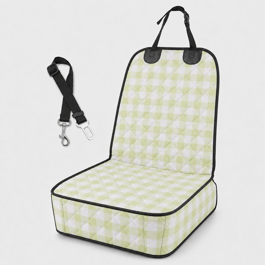Paws in Awe Front Seat Pet Car Seat Cover with Seat Belt Tether - Passenger Seat Protector image 11