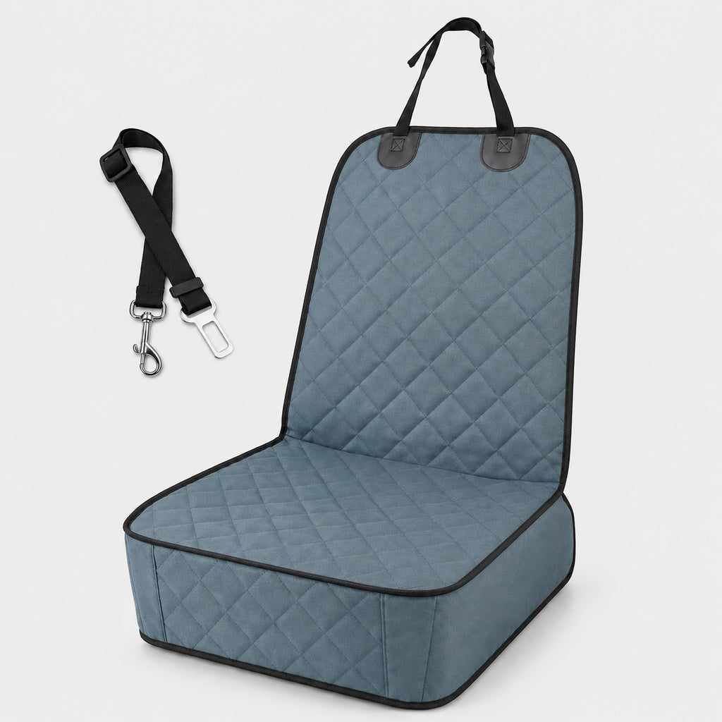Paws in Awe Front Seat Pet Car Seat Cover with Seat Belt Tether - Passenger Seat Protector image 14
