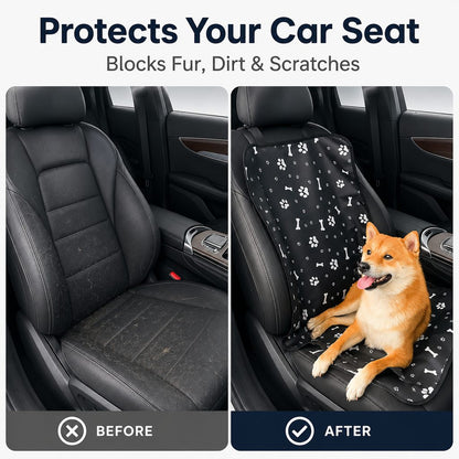 Paws in Awe Front Seat Pet Car Cover for Dogs - Waterproof Seat Protector for Mud, Fur & Scratches | Universal Fit for Cars, SUVs & Trucks image 4