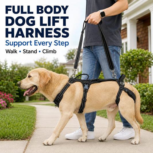 Paws in Awe Full Body Dog Lift Harness for Stairs & Car - Mobility Support for Weak Hind Legs image 2