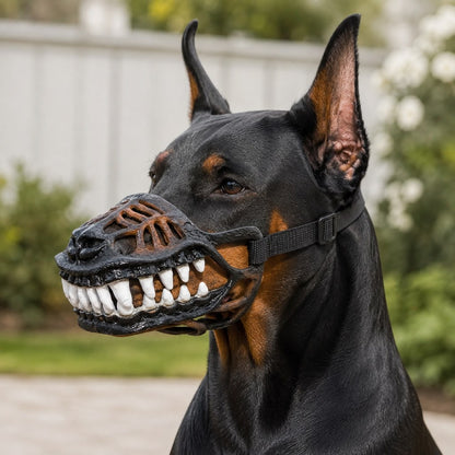 Classic Teeth funny dinosaur costume dog muzzle for Halloween photos