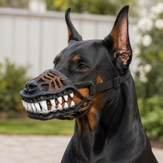 Classic Teeth funny dinosaur costume dog muzzle for Halloween photos