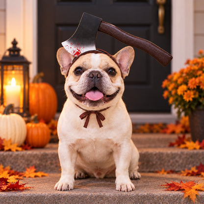 Axe style Halloween pet headwear for dogs